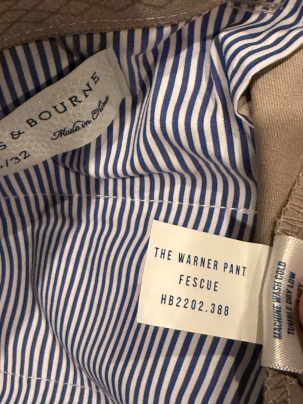 Holderness & Bourne Men's Size 35x32 The Warner Pant Fescue MSRP $165 - Picture 6 of 7